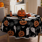 XCHI Halloween Spooky Ghost Rectangle Tablecloth Decorations 60x84 Inch