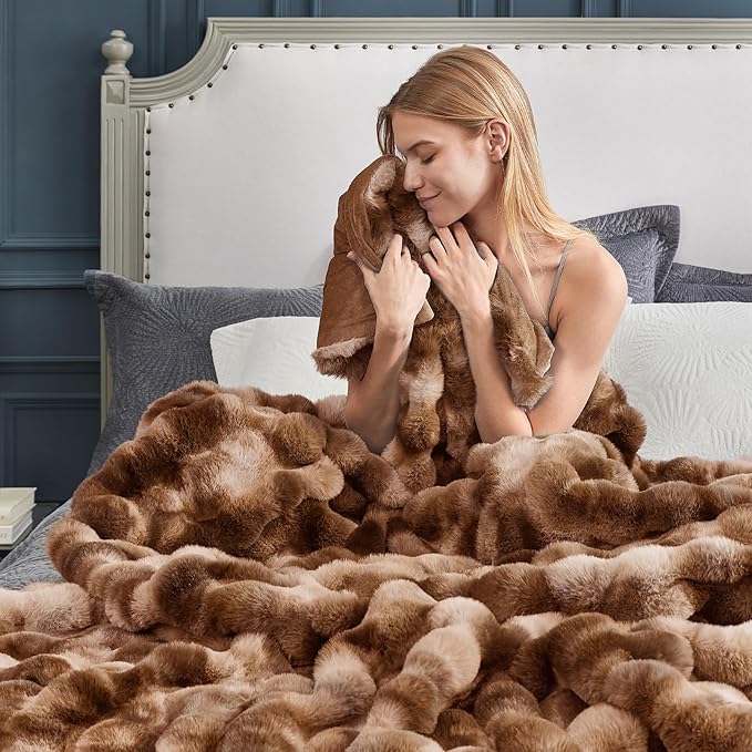 Cozy Bliss Faux Fur Throw Blanket - Image 5