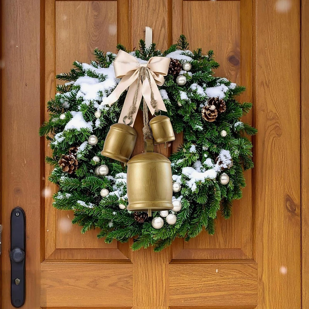 Rowfad Decorative Cow Bells, Christmas Bells, Set of 3