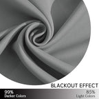 Yakamok Blackout Curtains Room Darkening Thermal Insulated Grommet top Window - Image 6