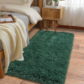 Soft Runner Rugs for Bedroom Hallways New Upgraded Non-Slip Bottom, 2x4 Green by Ailyei
