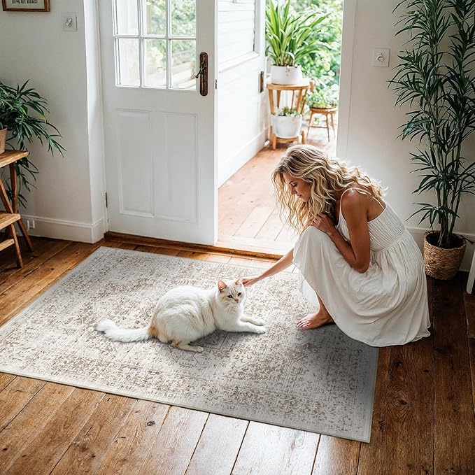 Washable 3x4 Area Rug for Entryway - Image 2