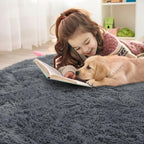 OLANLY Grey Round Rugs for Bedroom - Image 5