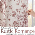 jinchan Blackout Floral Curtains - Image 4