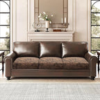 Leather Look Couch Cushion Covers Sofa Seat Slipcovers Sets Couches Furniture - Image 2
