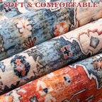 SERISSA Boho Rugs for Entryway, 2x3 Tribal Entryway Rug Non-Slip Washable Small - Image 5