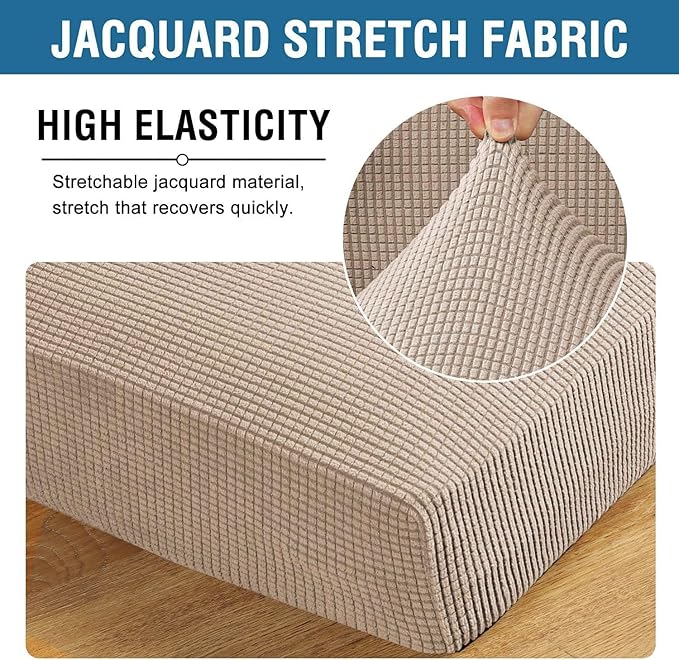 H.VERSAILTEX Super Stretch Individual Seat Cushion/Couch Slipcover Sets Thick - Image 4