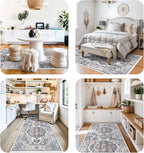 4x10 Washable Hallway Runner Rug: Oriental Living Room Entry Extra Wide Area - Image 4