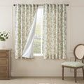 jinchan Lined Linen Floral Curtains by JINCHAN
