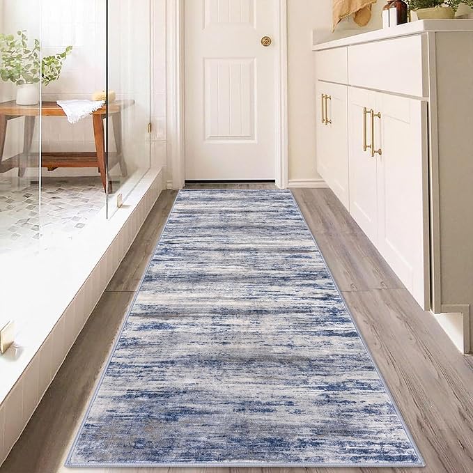 KOZYFLY 3x8 Ft Rug Modern Ombre Runner Rug - Image 7