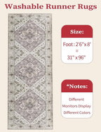 SERISSA Boho Washable Runner Rug - Image 2