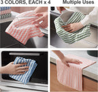 JOYMOOP Microfiber Cleaning Cloth, 12 Piece Set, Large, Multi Color