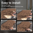 Leather Look Couch Cushion Covers Sofa Seat Slipcovers Sets Couches Furniture - Image 6