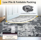 Washable Area Rugs 3x6 Non-Slip Modern Abstract Soft - Image 5