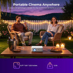 ELEPHAS Roku TV Smart Projector with Wi-Fi and Bluetooth