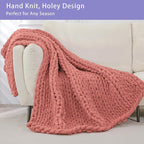 Bigacogo Chunky Knit Throw Blanket - Image 4