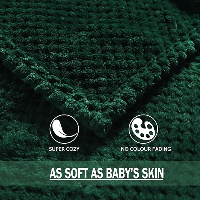 Exclusivo Mezcla Fleece Bed Blanket Twin Size, Super Soft and Warm Blankets - Image 7