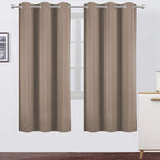 LEMOMO Cappuccino Thermal Blackout Curtains/42 x 72 Inch/Set of 2 Panels Room by Lemomo