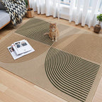 Lahome Enfys Modern Rainbow Easy Jute Office Rug, Washable Rugs 4x6 - Image 6