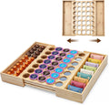 Expandable Bamboo K Cup Drawer Organizer 35 Pods