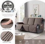 TAOCOCO 100% Waterproof Recliner Sofa Cover, Non Slip Split Couch Covers - Image 2