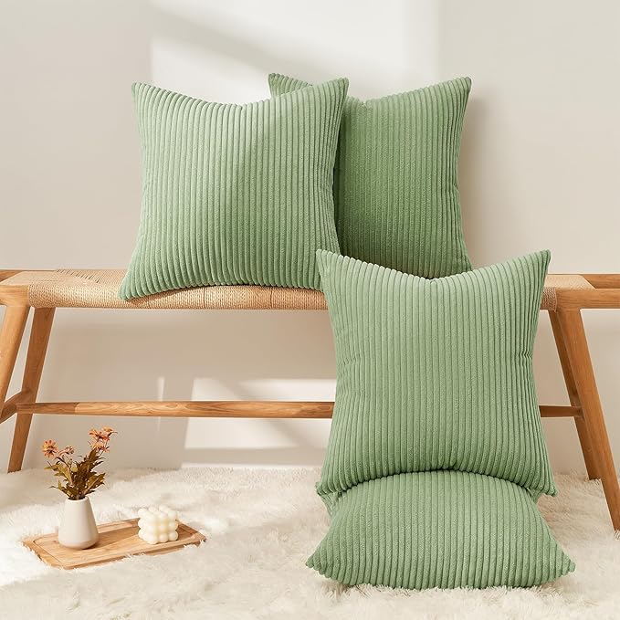 Topfinel Decorative Sage Green Throw Pillow Covers Cushion Cases, Pillow - Image 2