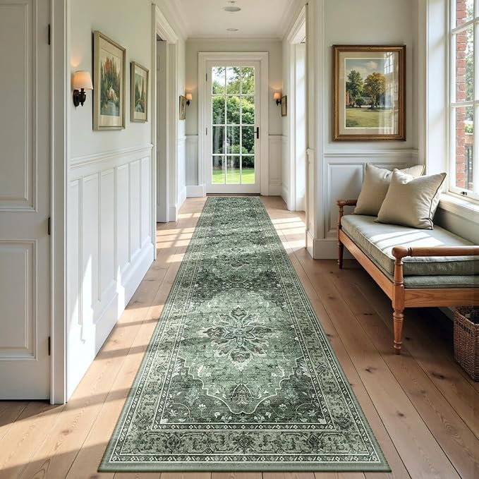 RELEANY Area Rugs 2'6''x10' Runner Rug Non Slip Washable by RELEANY