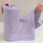 Jessy Home 80 Pack Microfiber Cleaning Cloth Roll Reusable Paper Towels 12"x12" Tear Away Cloth, Microfiber Towels for Cars, Wash Cloths, Lint Free Rags for House, Kitchen,Window,Cleaning Supplies