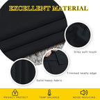 NICETOWN Black Blackout Curtains 36 inch Curtains - Image 4