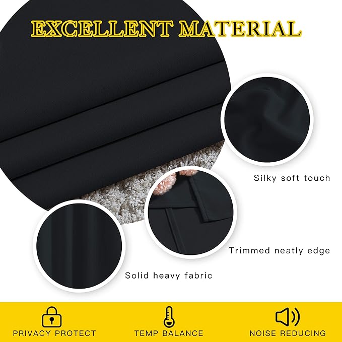 NICETOWN Blackout Curtain Panels 95" L - Image 4