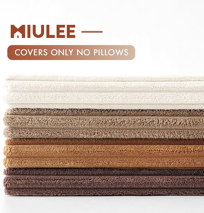 MIULEE Boho Farmhouse Throw Pillow Covers 18x18 Inch Set of 4 Rustic Mordern - Image 6