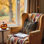 Rustic William Morris Inspired Autumn Forest Decor Pillow Covers 18x18 - Image 3