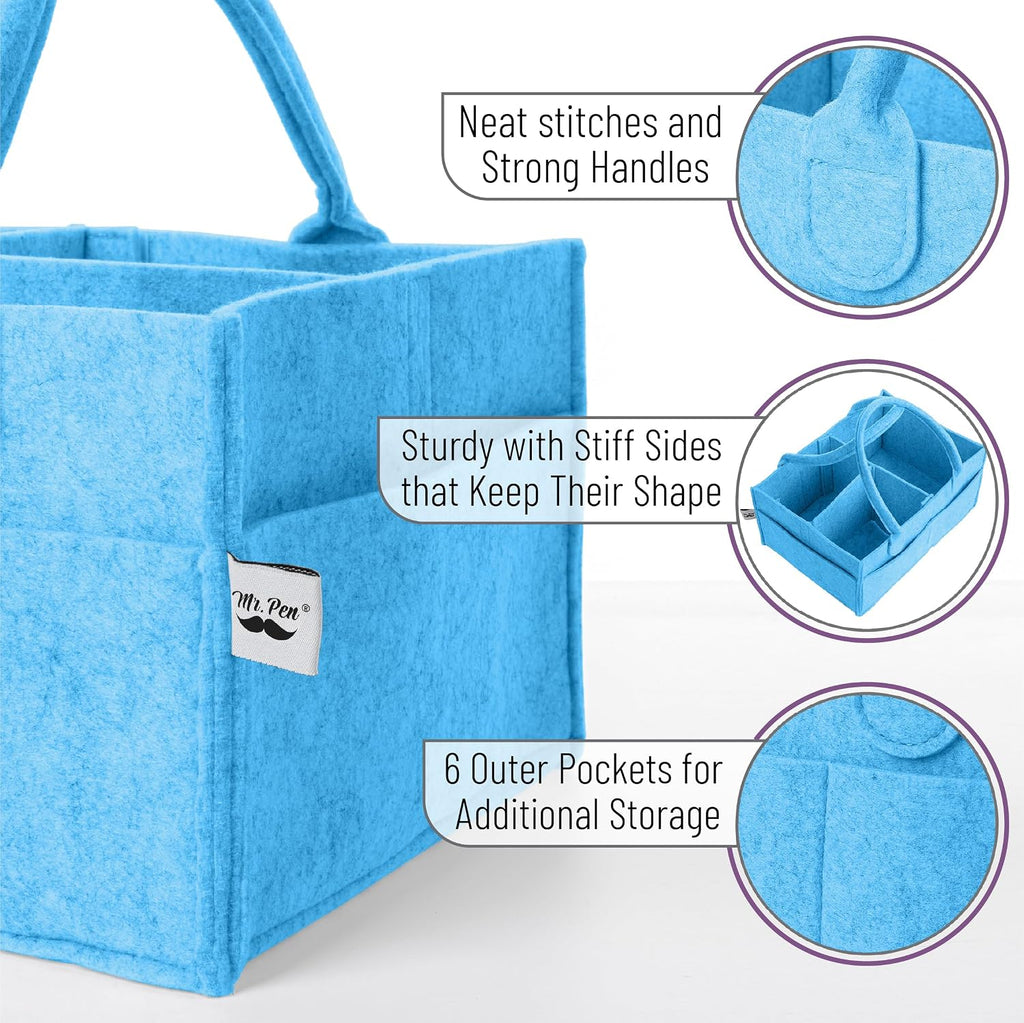 Mr. Pen- Baby Diaper Caddy Organizer, Blue