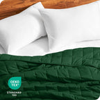 Bare Home Cotton Weighted Blanket (Forest Green, 40"x60" 7lbs)