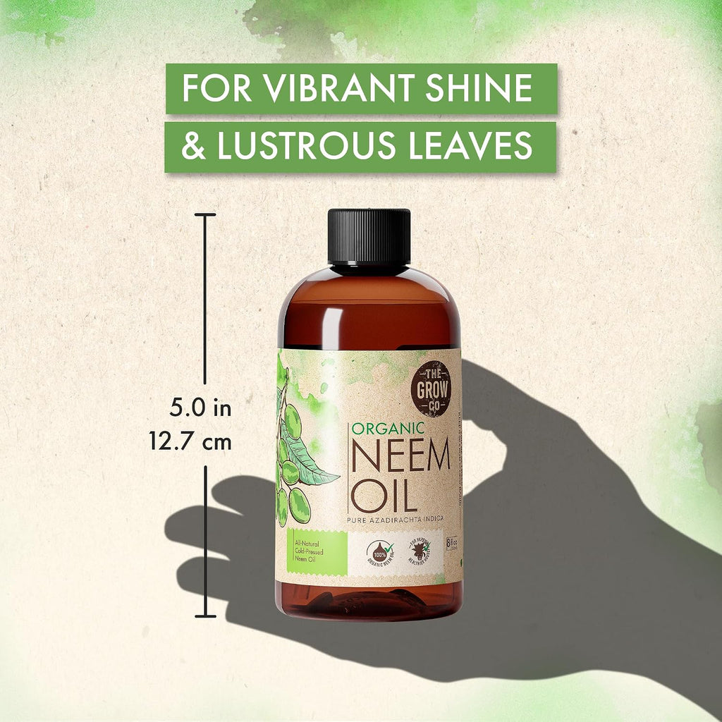 Neem Oil for Plants Indoor and Outdoor, Leaf Shine Spray, 8oz