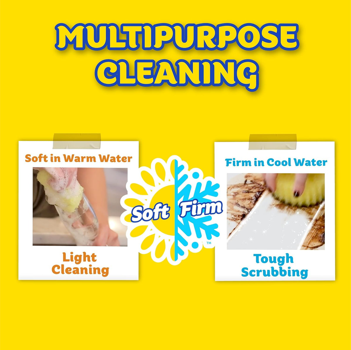 Scrub Daddy Cif Cream All Purpose Cleaner, Lemon - Multi Surface Household Cleaning Cream for Glass, Chrome, Granite, Sink, Gold, Marble & Countertops - 3 Pack (16.9 Oz Each)