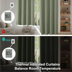 Simplebrand Ava Sage Green Blackout Curtains - Image 6