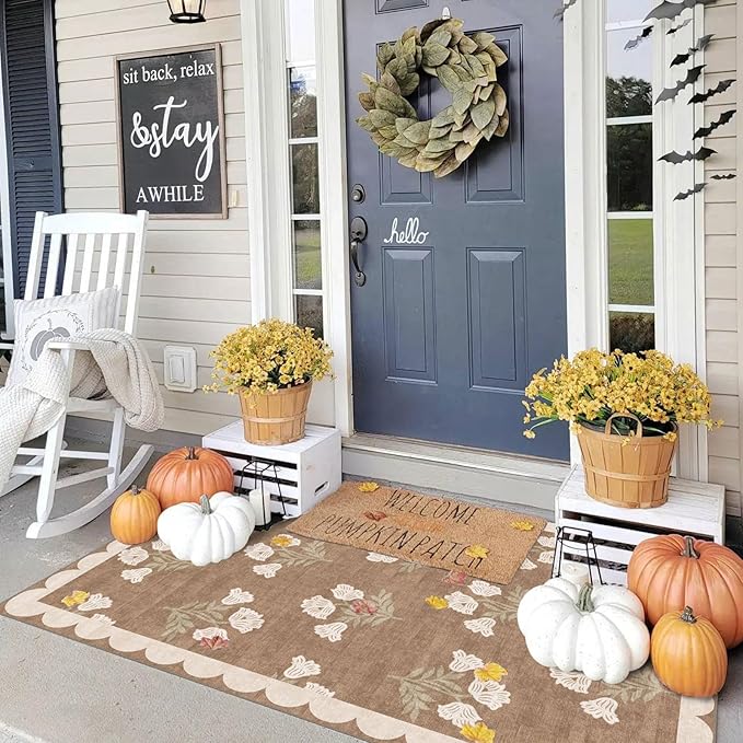 3x5 Floral Entry Rug - Image 9