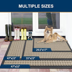 Smiry Front Door Mat Outside Entrance, Heavy Duty Natural Rubber Doormat - Image 6