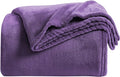 KMUSET Super Soft Throw Blanket Premium Silky Flannel Fleece Throw Size Purple by COZYBLANKETHappyHomeLife