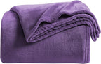 KMUSET Super Soft Throw Blanket Premium Silky Flannel Fleece Twin Size Purple by COZYBLANKETHappyHomeLife