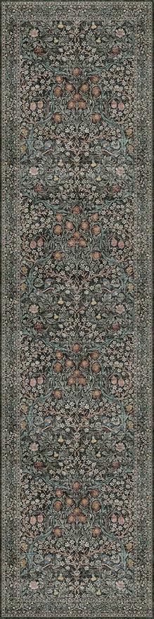 Hazo Haus Washable Dark Green 2x10 Runner Rug - Image 7