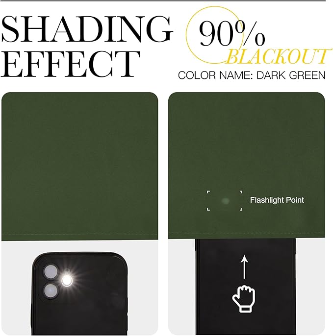 NICETOWN Room Darkening Dark Green Curtains - Image 4
