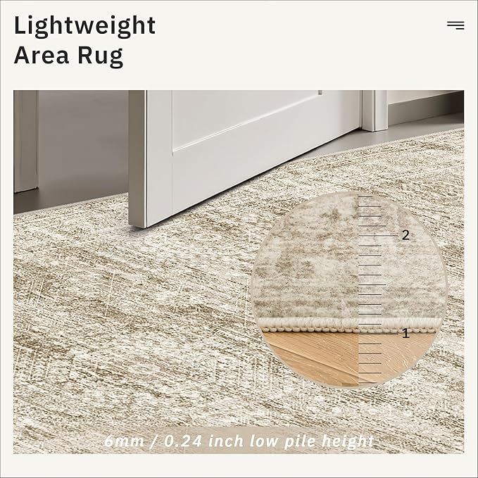 Runner Rug 2'6" x 14' Washable Non-Slip Runner Rugs - Image 7