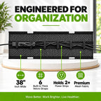 Perfect Posture Mesh Cable Management Tray Under Desk Cord Organizer - 38"
