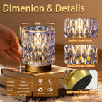 Battery Operated Table Lamp Timer, Small Cordless Lamps Decorative, 2 Pearl