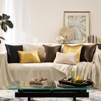 GIGIZAZA Brown Velvet Pillow Covers 16x16, Square Solid Throw Pillow Covers - Image 7