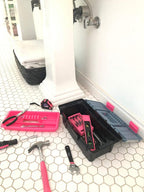 Apollo Tools 53 Piece Household Tool Set, Pink DT9773P
