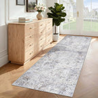 XLUEZ 2x7 Runner Rug for Hallway, Washable Modern Abstract Runner Rugs Neutral - Image 4
