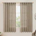 LAMIT Sheer Linen Curtains 63 Inch by LAMIT